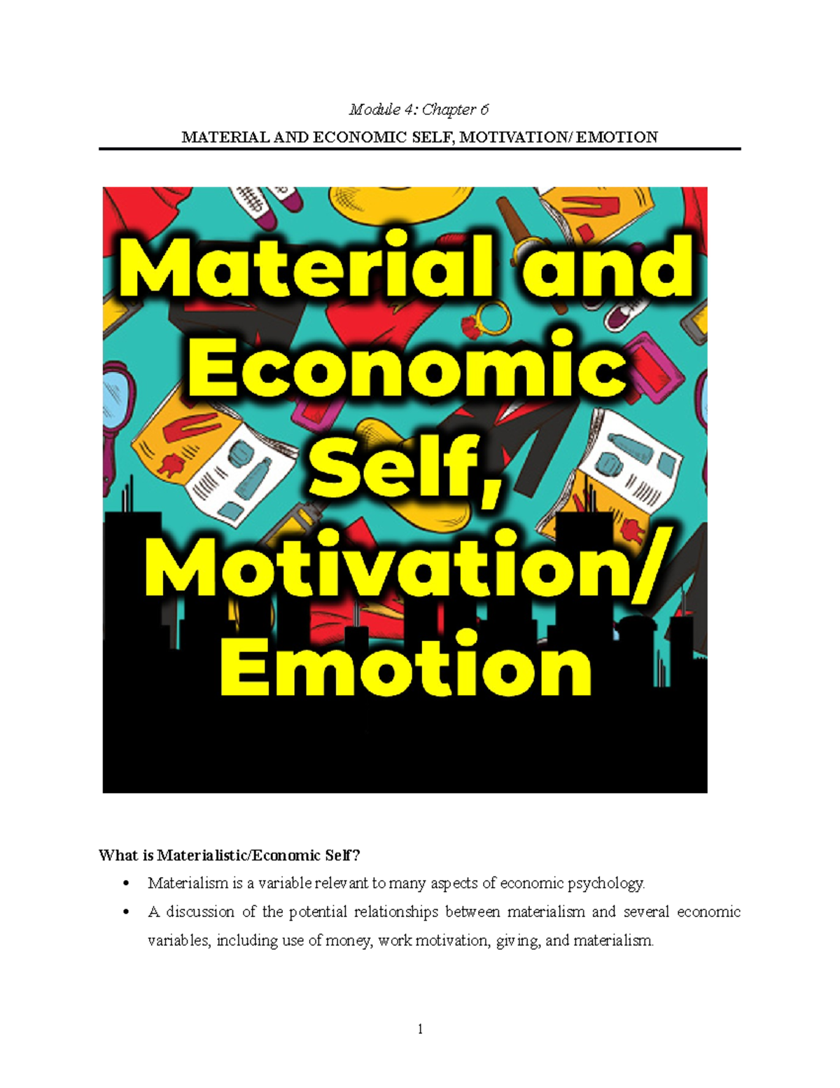 Module 5 Chapter 6 Understanding The Self Module 4 Chapter 6 Module 5 Chapter 6 Understanding The Self Module 4 Chapter 6