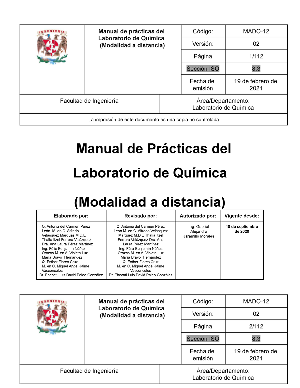 Manual De Practicas 2021-2 - Manual De Prácticas Del Laboratorio De ...