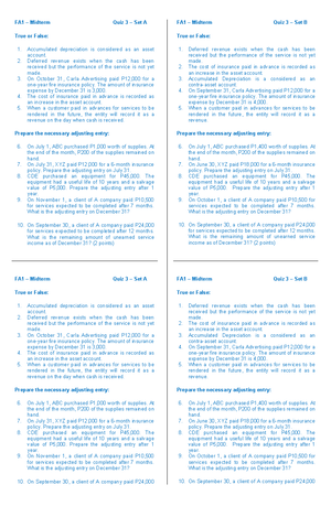 Fa1-quiz-1 - FA1-Quiz - FA1 – Prelim: Quiz 1 (SET A) Name