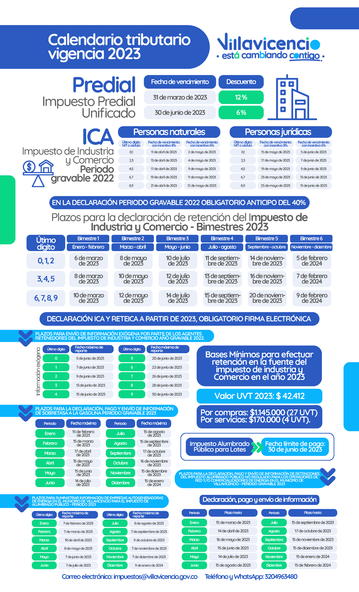 Calendario Tributario 2023 D - Calendario Tributario Vigencia 2023 EN ...