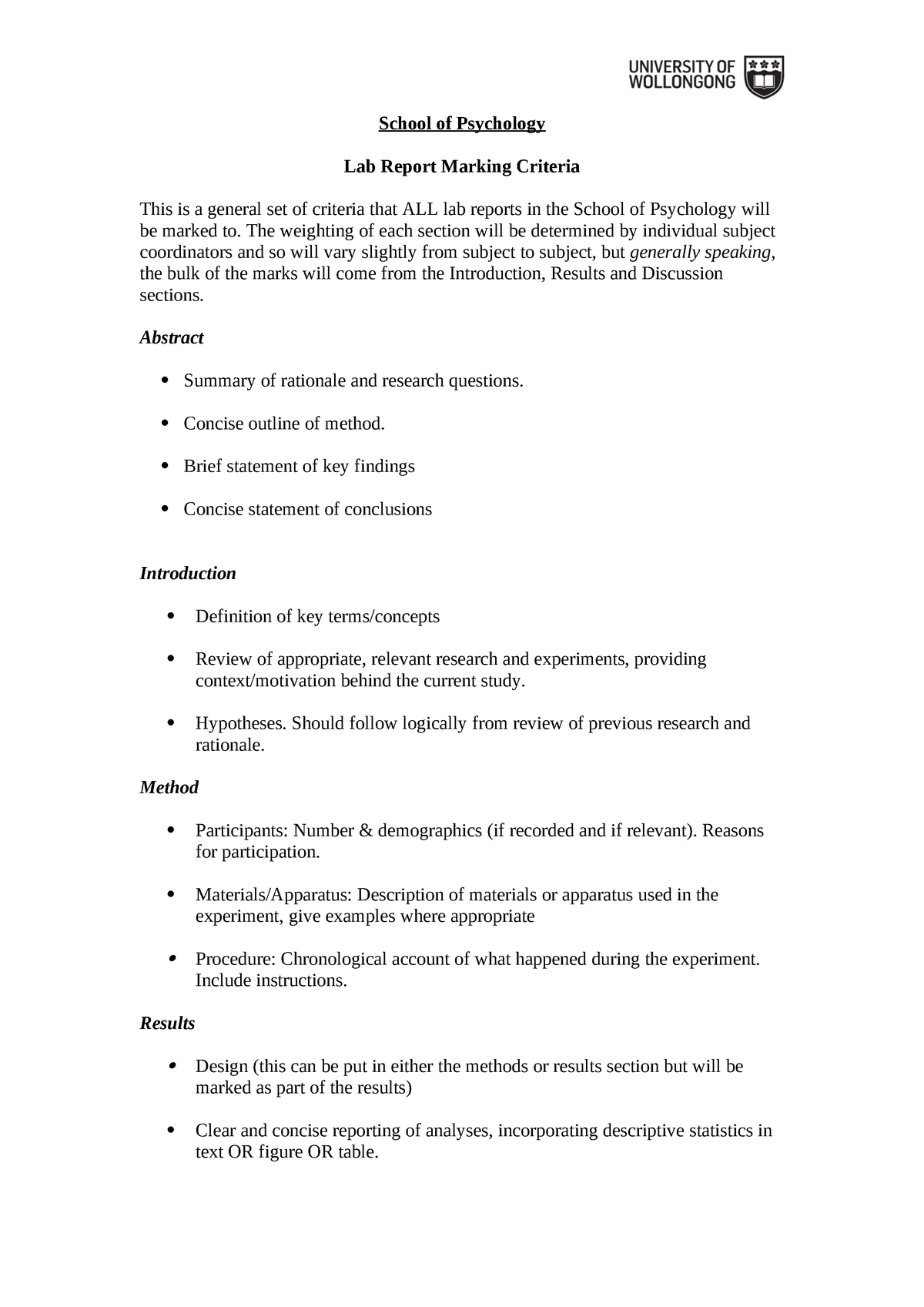 lab-report-guide-school-of-psychology-lab-report-marking-criteria