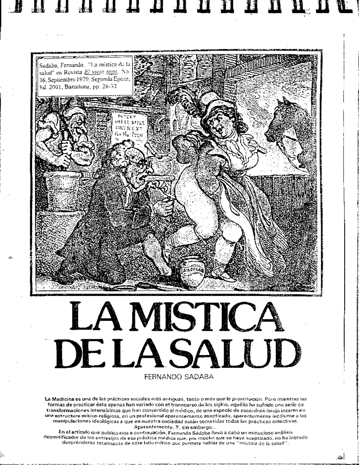 Historia de la Medicina - Introducción a Ciencias de la Salud - Studocu
