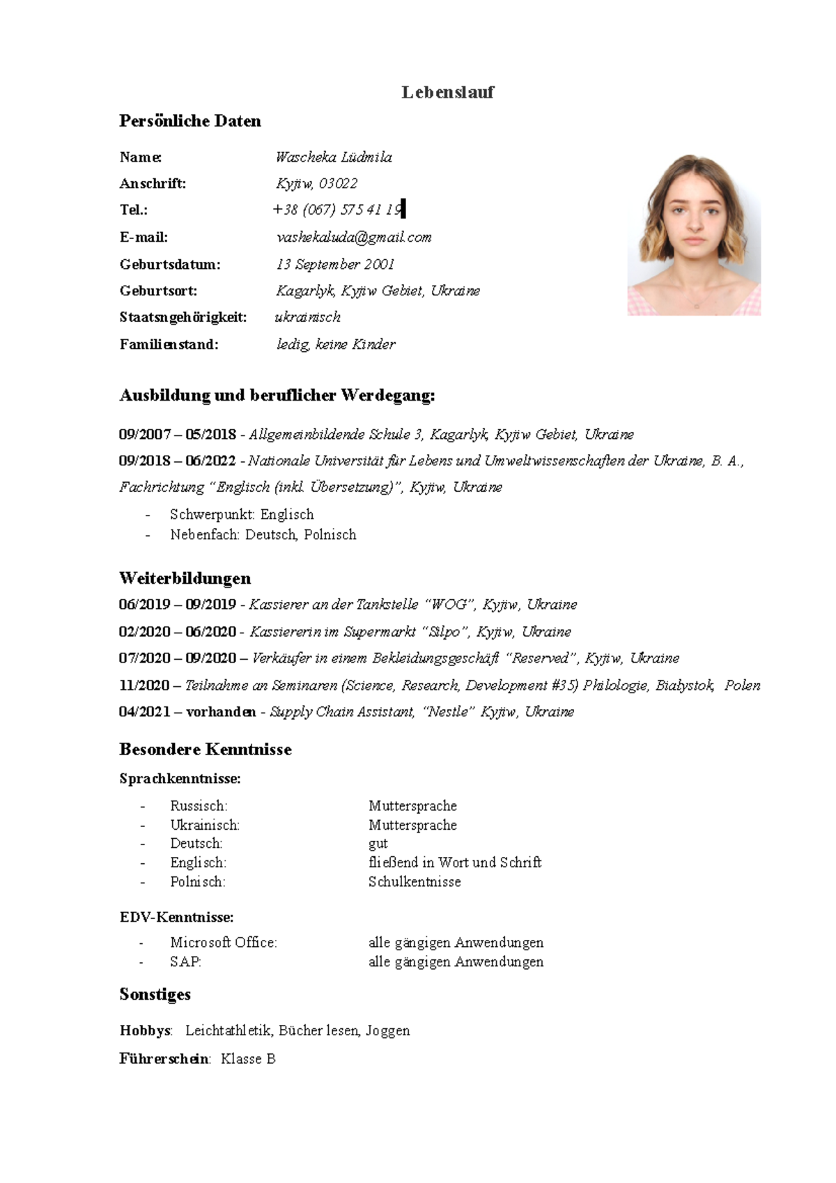 Fließend In Wort Und Schrift Englisch