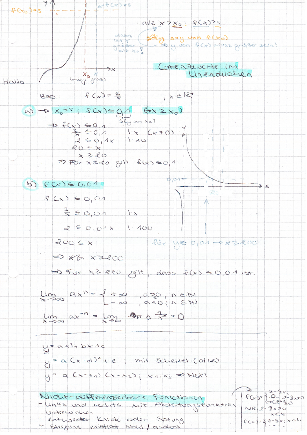 Mathe Abitur Zusammenfassung Pdf Mathe Abitur Zusammenfassung (Q11&12) - alle Xo of Bug say uon f(x