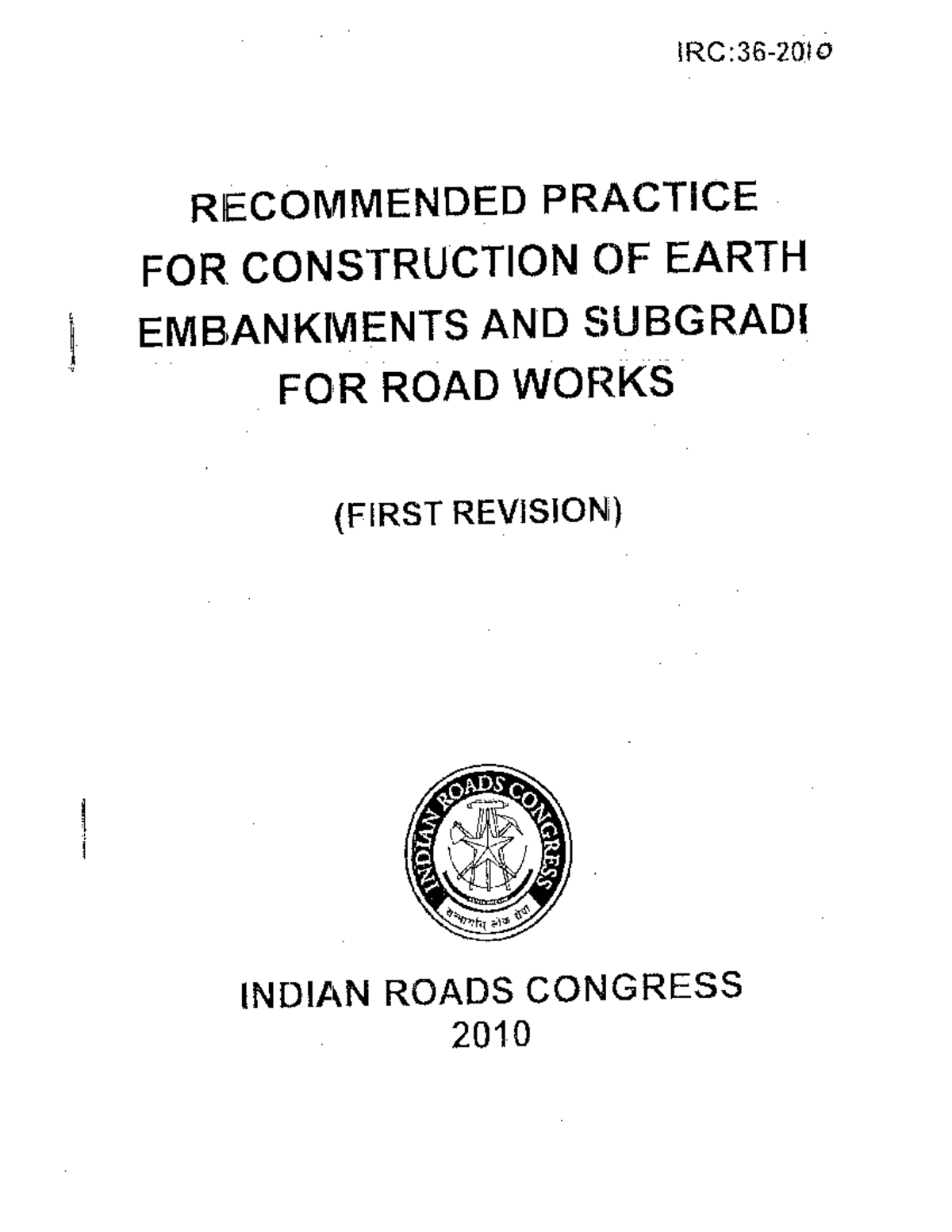 IRC7 - diudhuidhudhuihudiv uhviudhviudhv - fi tl nu t I IRC:36-201o ...