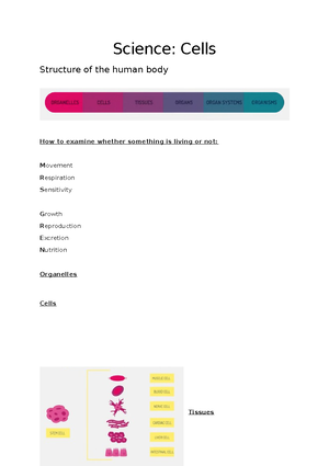 Cells - Notes - Microscopes Magnification and Resolution When using ...