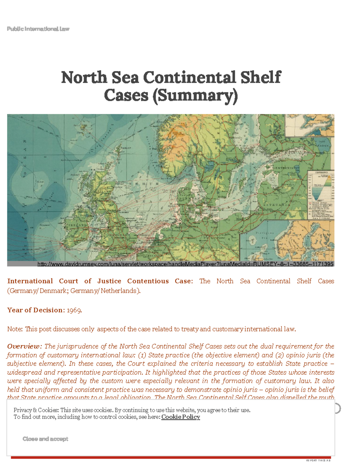 North Sea Continental Shelf Case (West Germany vs. Denmark and West