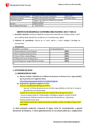 Manual de acciones sostenibles ODS - FACULTAD DE CIENCIAS SOCIALES Y ...