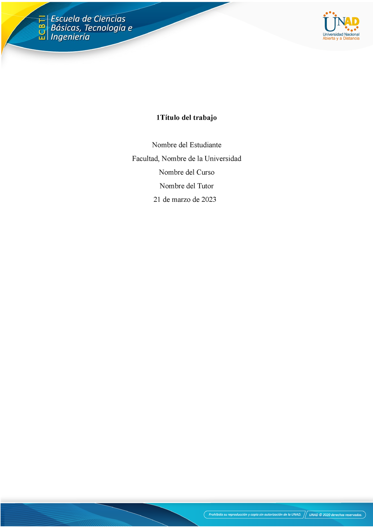 Anexo 2 Formato Entrega Tarea 3 - 1Título Del Trabajo Nombre Del ...