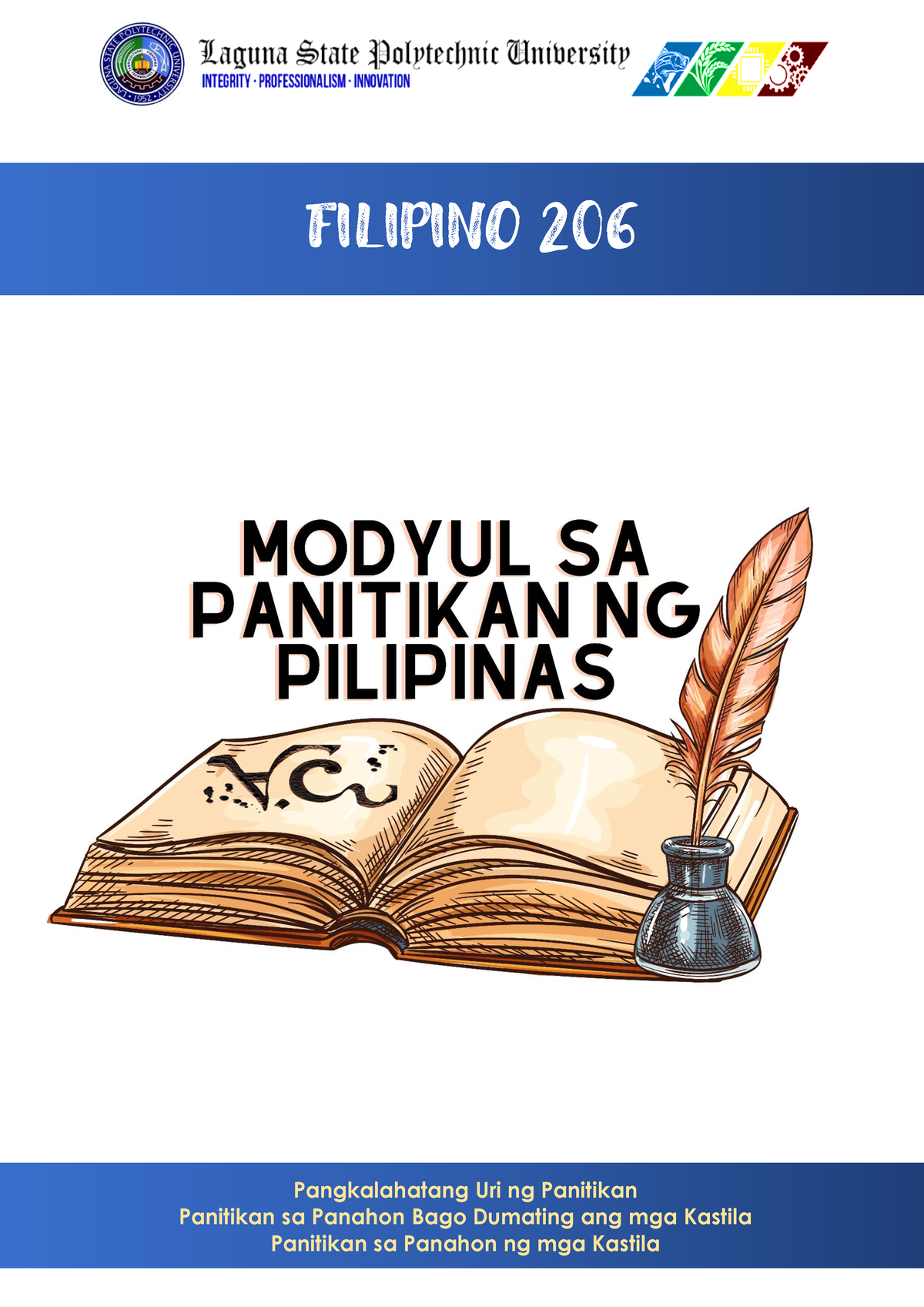 FIL 206 Modyul SA Panitikan NG Pilipina- Unang Pangkat - Modyul Sa FIL ...