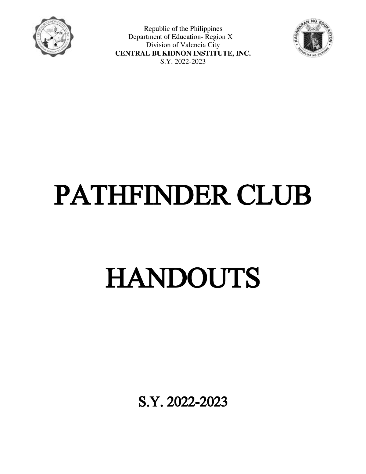 Pathfinder-Examination-Handouts - Republic of the Philippines ...