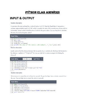 Python E-Lab - Level 1 Athika and Ritu got a nice job basic=float(input ...