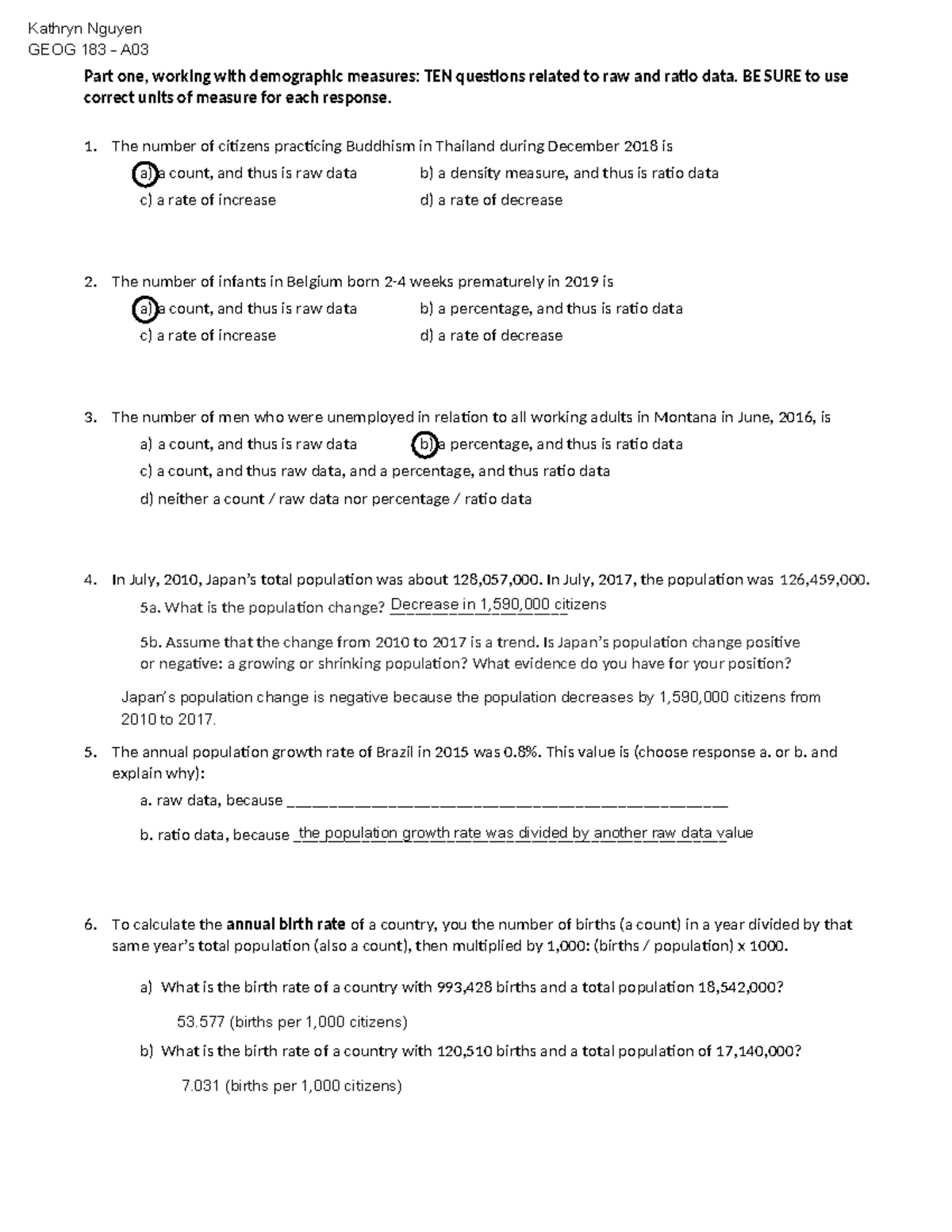 Assignment 03 - Census Data - Part one, working with demographic ...