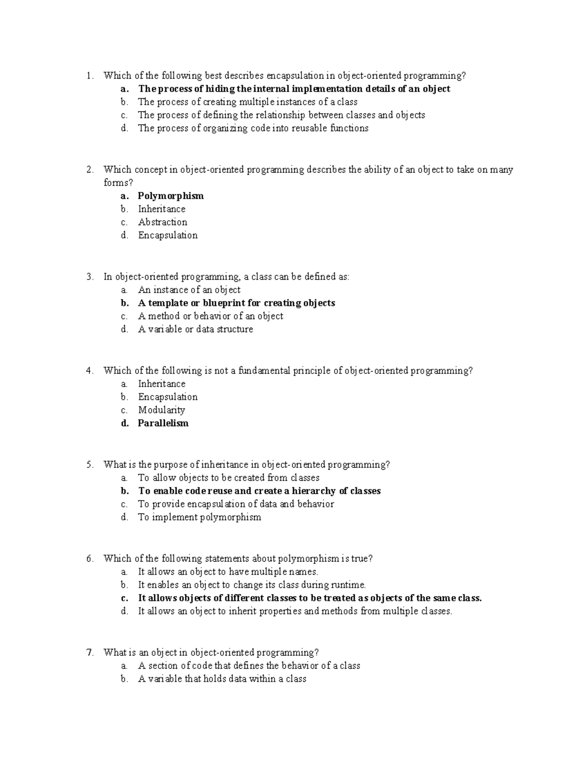 web programming - Which of the following best describes encapsulation ...