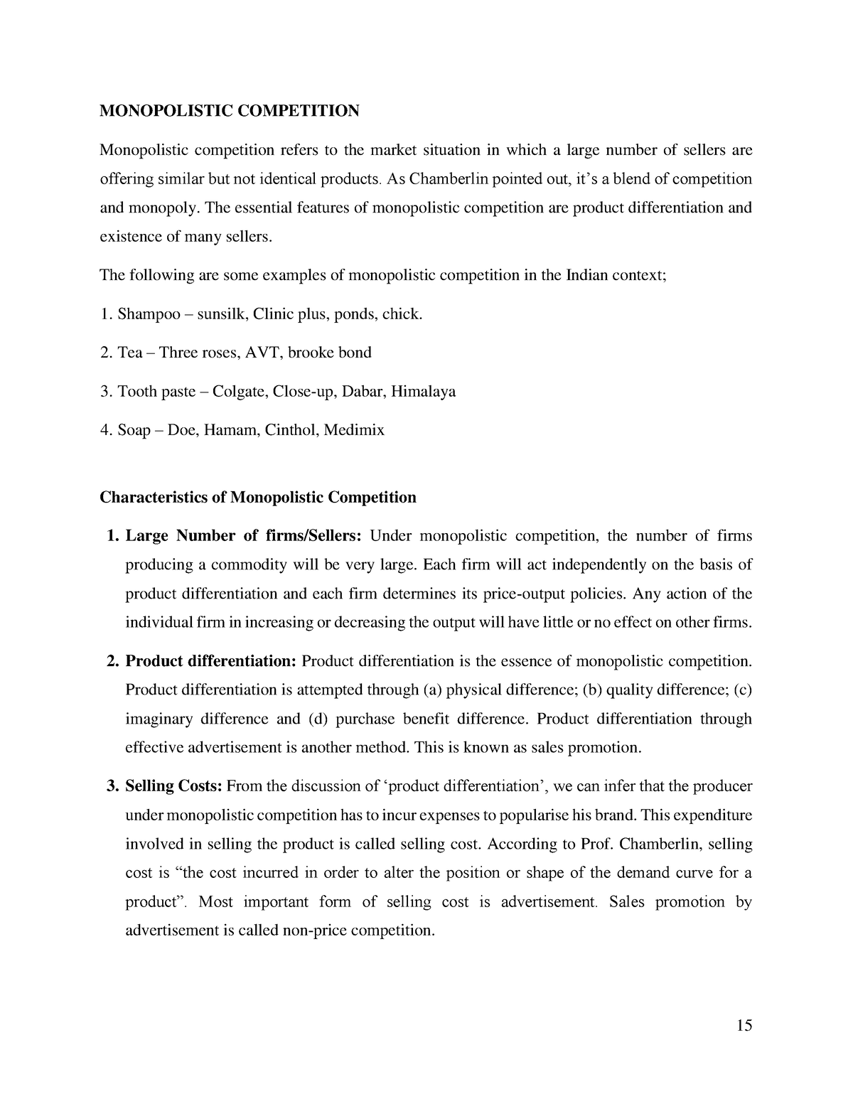 monopolistic competition case study pdf