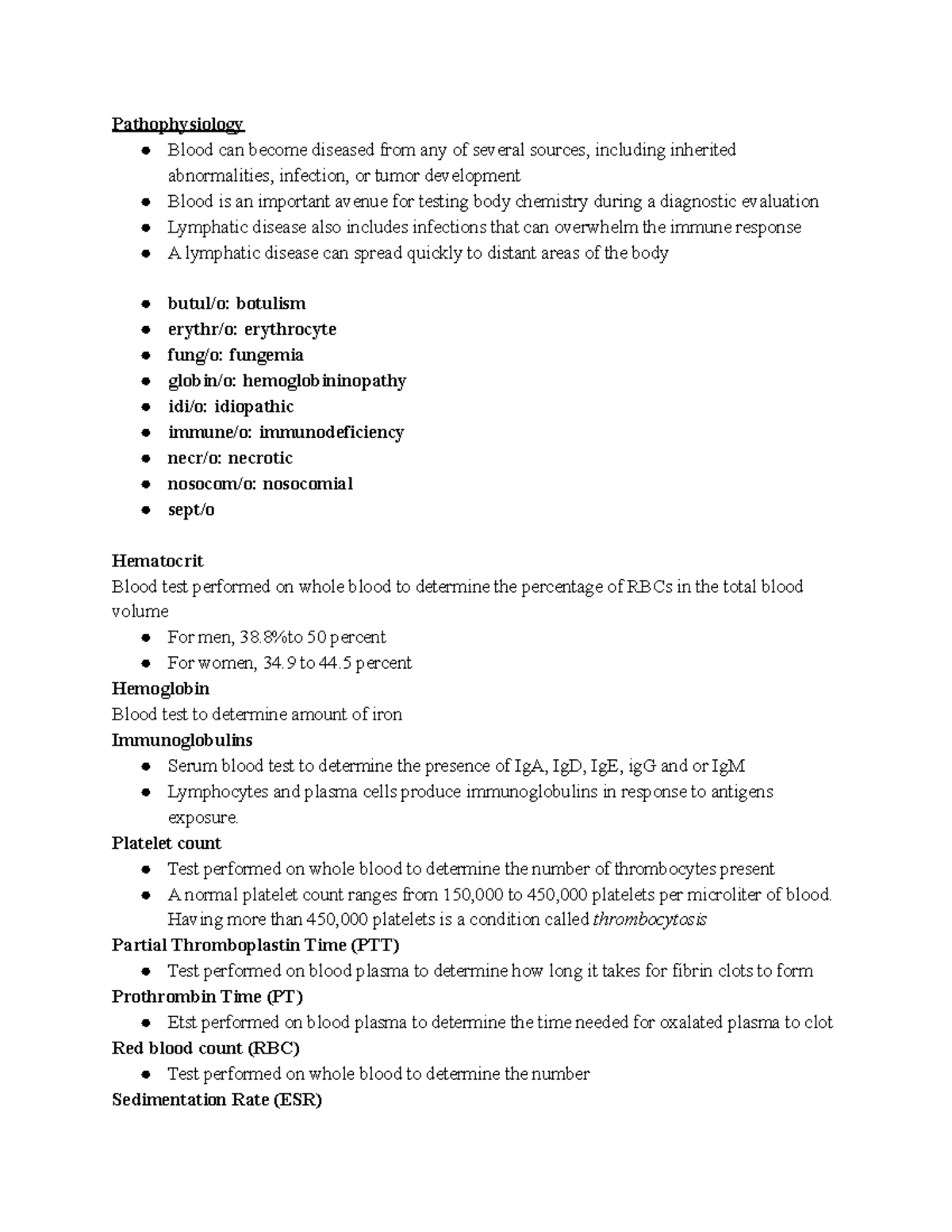 Pathophysiology HSC - Pathophysiology Blood Can Become Diseased From ...