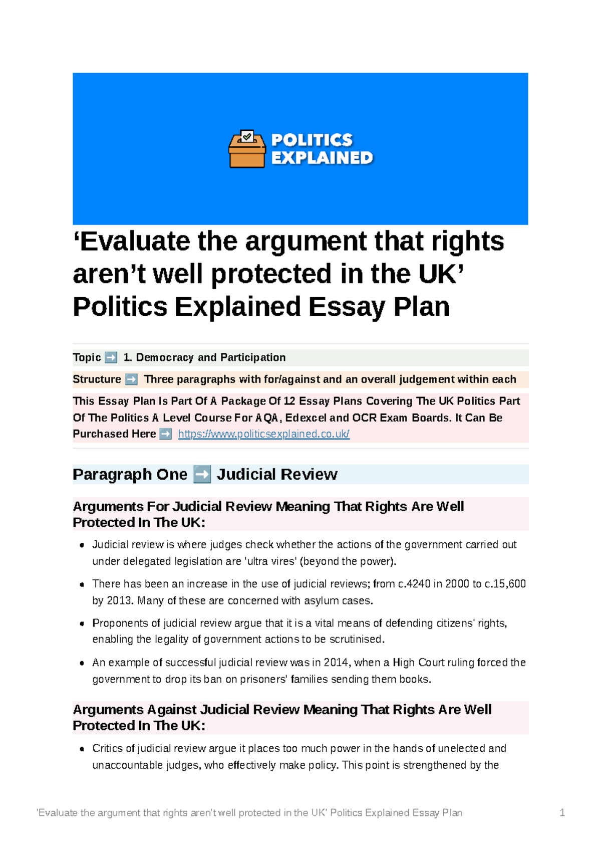 politics-explained-essay-plan-evaluate-the-argument-that-rights-arent