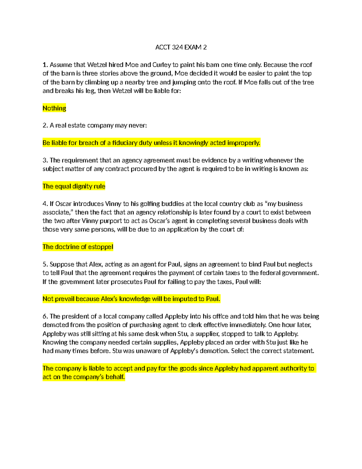 ACCT 324 EXAM 2 - ACCT 324 EXAM 2 - ACCT 324 EXAM 2 Assume that Wetzel ...