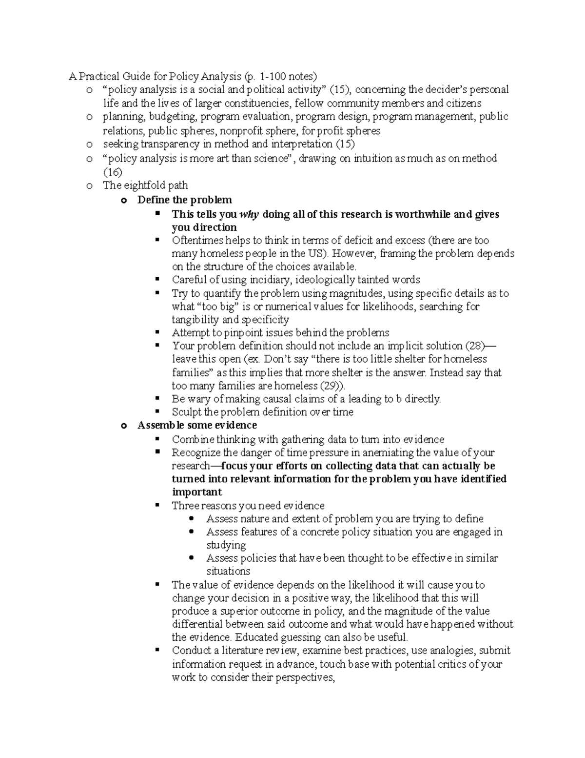 Understanding Policy Analysis A Practical Guide