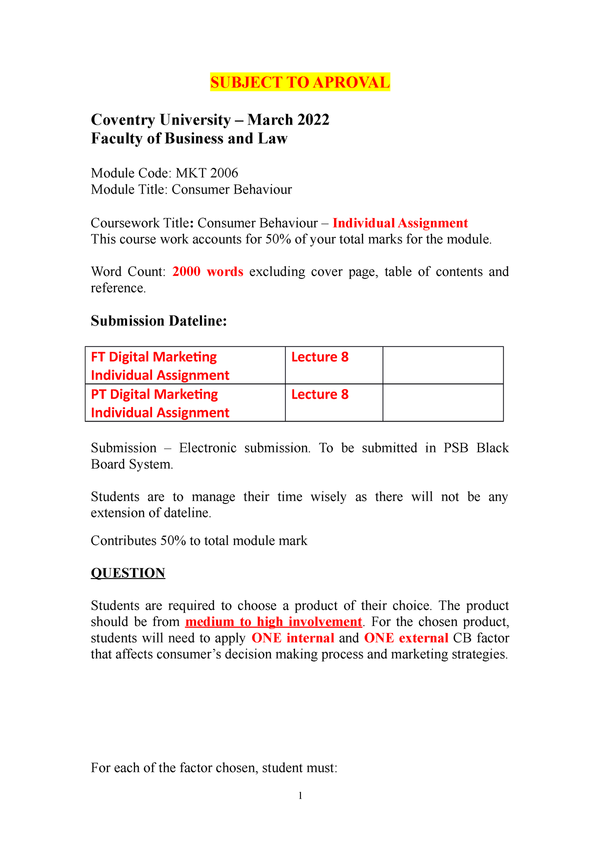 coventry university coursework deferral