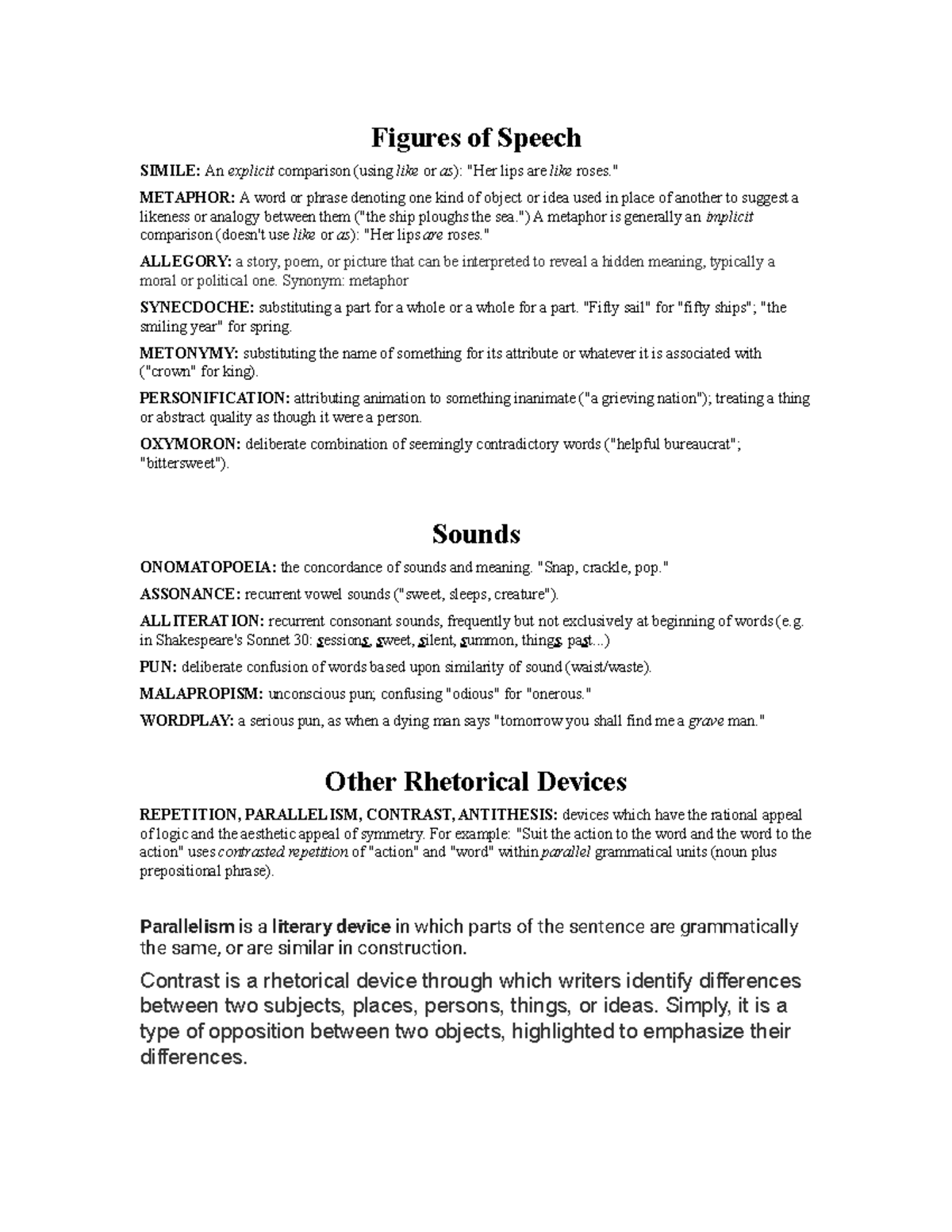 Figurative Language Figures Of Speech Simile An Explicit Comparison Using Like Or As Her 7100