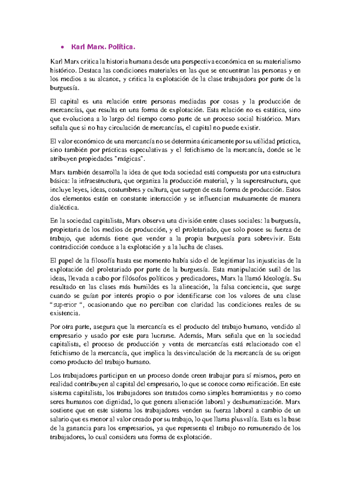 Karl Marx - karl marx - Karl Marx. Política. Karl Marx critica la ...