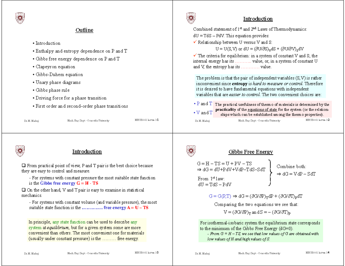 Lecture 5-equilibrium-students 11 MECH 251 - Dr. M. Medraj Mech. Eng ...
