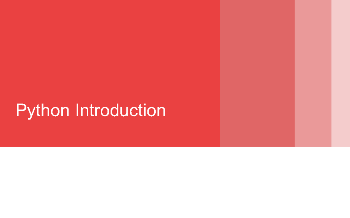 Python-review-20 - python - Python Introduction Plan for Today Intro to ...