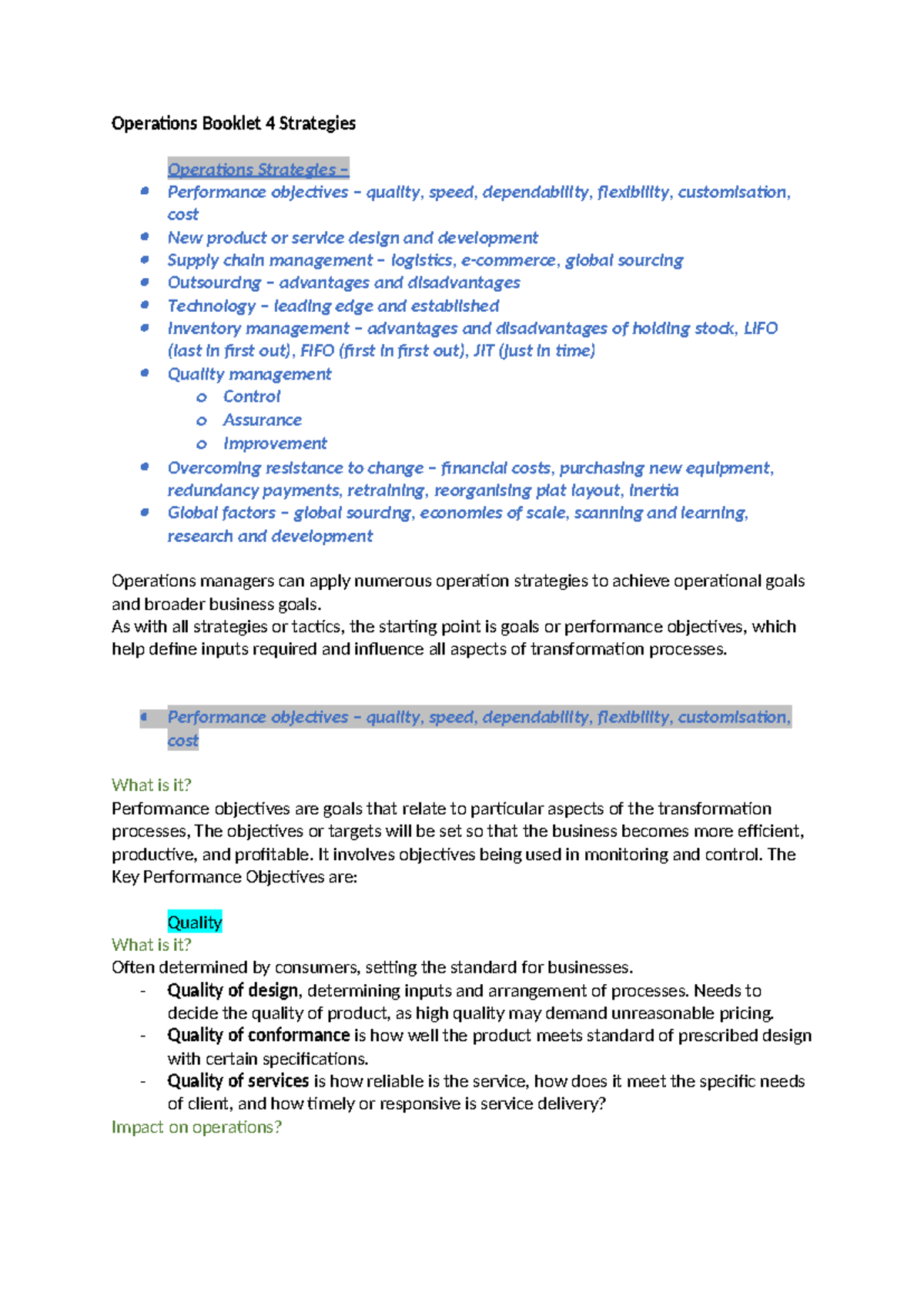 Booklet 4 - Strategies - Operations Booklet 4 Strategies Operations ...