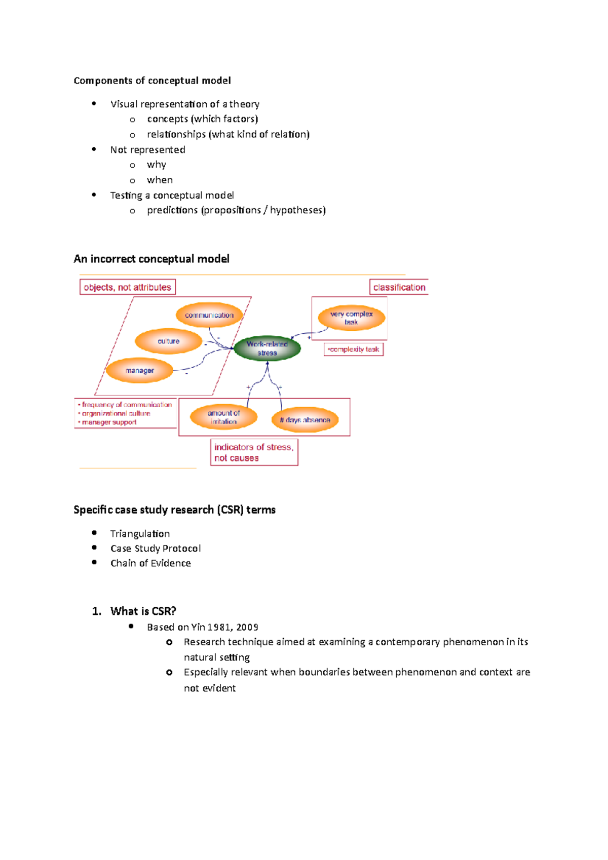 Lecture 4 - Components of conceptual model Visual representation of a ...