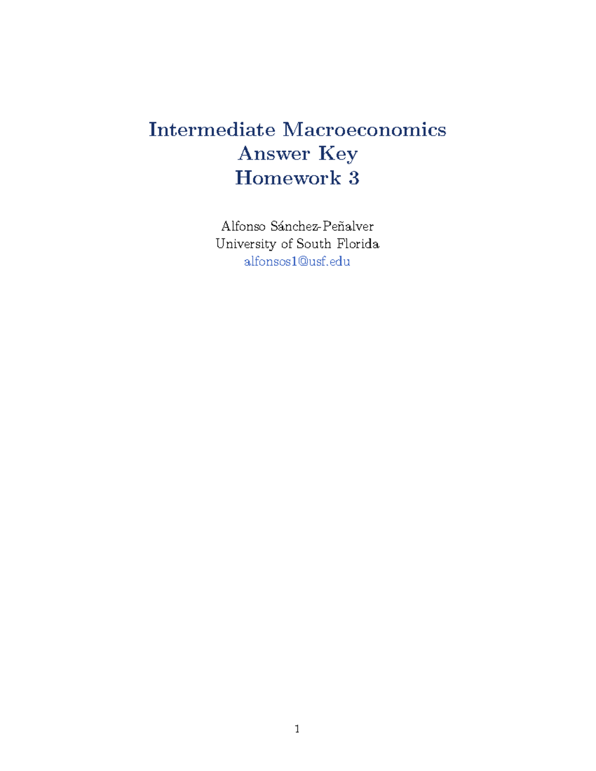 Assignment-3-Answer - Homework - Intermediate Macroeconomics Answer Key ...