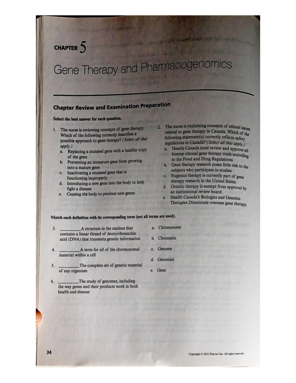 Chapter 5 gene therapy and pharmacogenetics - PHAR 1280 - Studocu