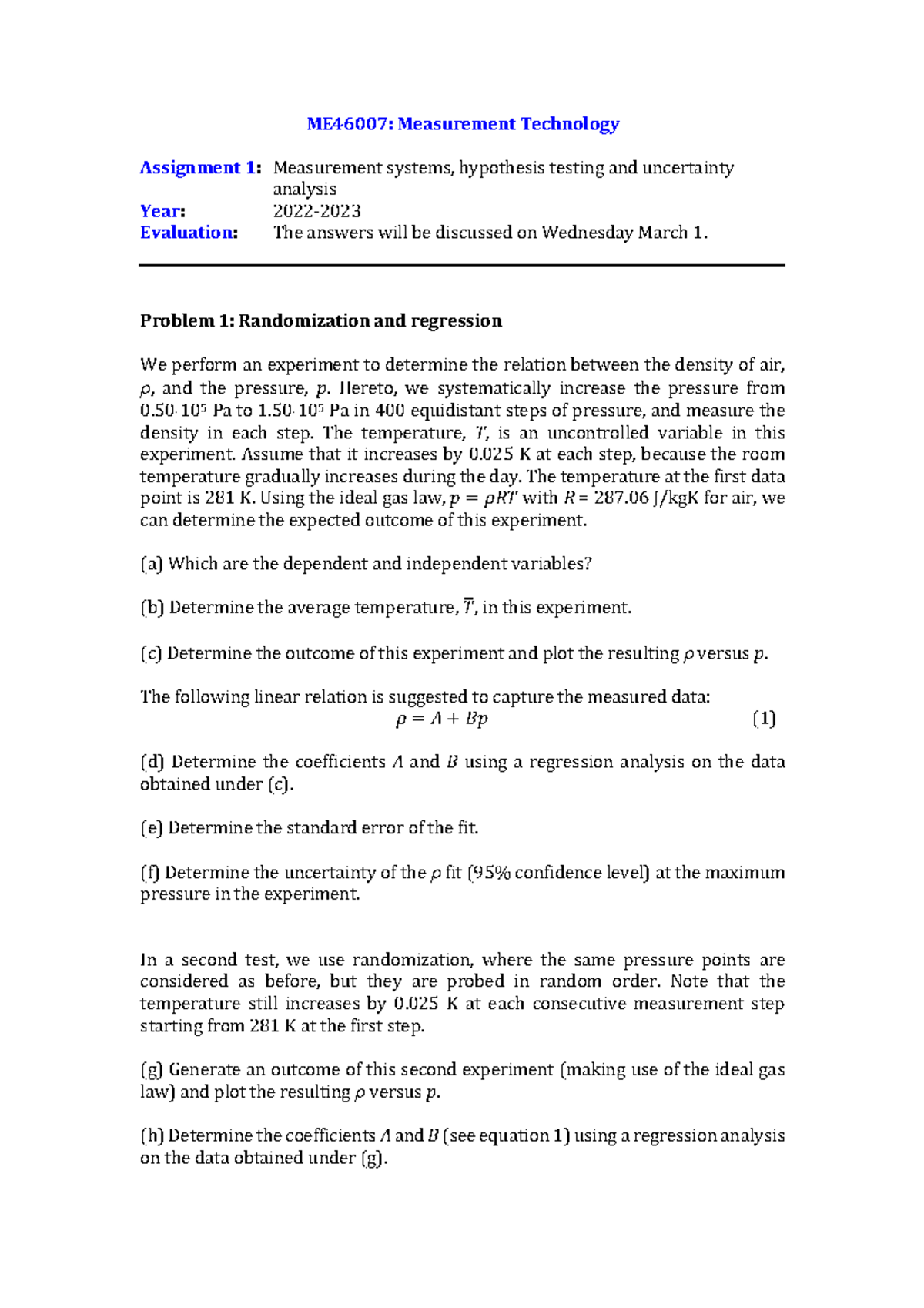 tools technology and measurement assignment