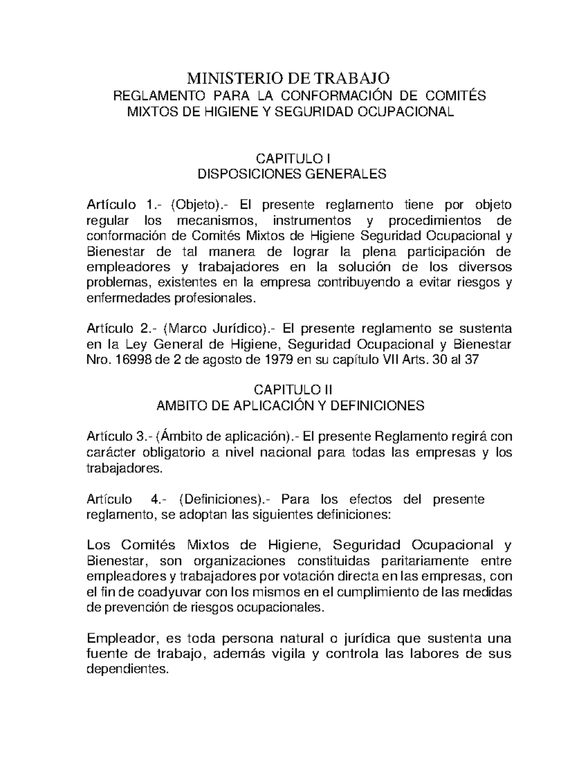 00 Reglamento De Comites Mixtos Oficial - MINISTERIO DE TRABAJO ...