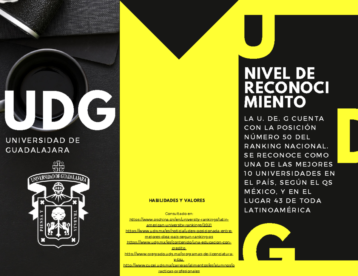 UDG - Apuntes 7 Note - U D NIVEL DE RECONOCI MIENTO LA U. DE. G CUENTA CON  LA POSICIÓN NÚMERO 50 DEL - Studocu