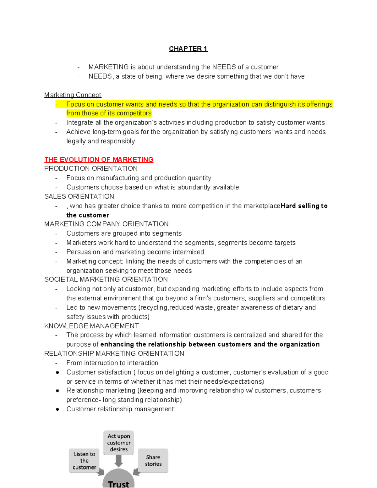 Marketing Master doc - Exam Notes - ####### CHAPTER 1 MARKETING is ...