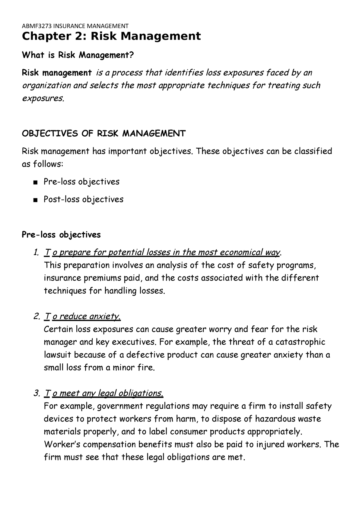 chapter-2-insurance-management-year-2-sem-3-chapter-2-risk