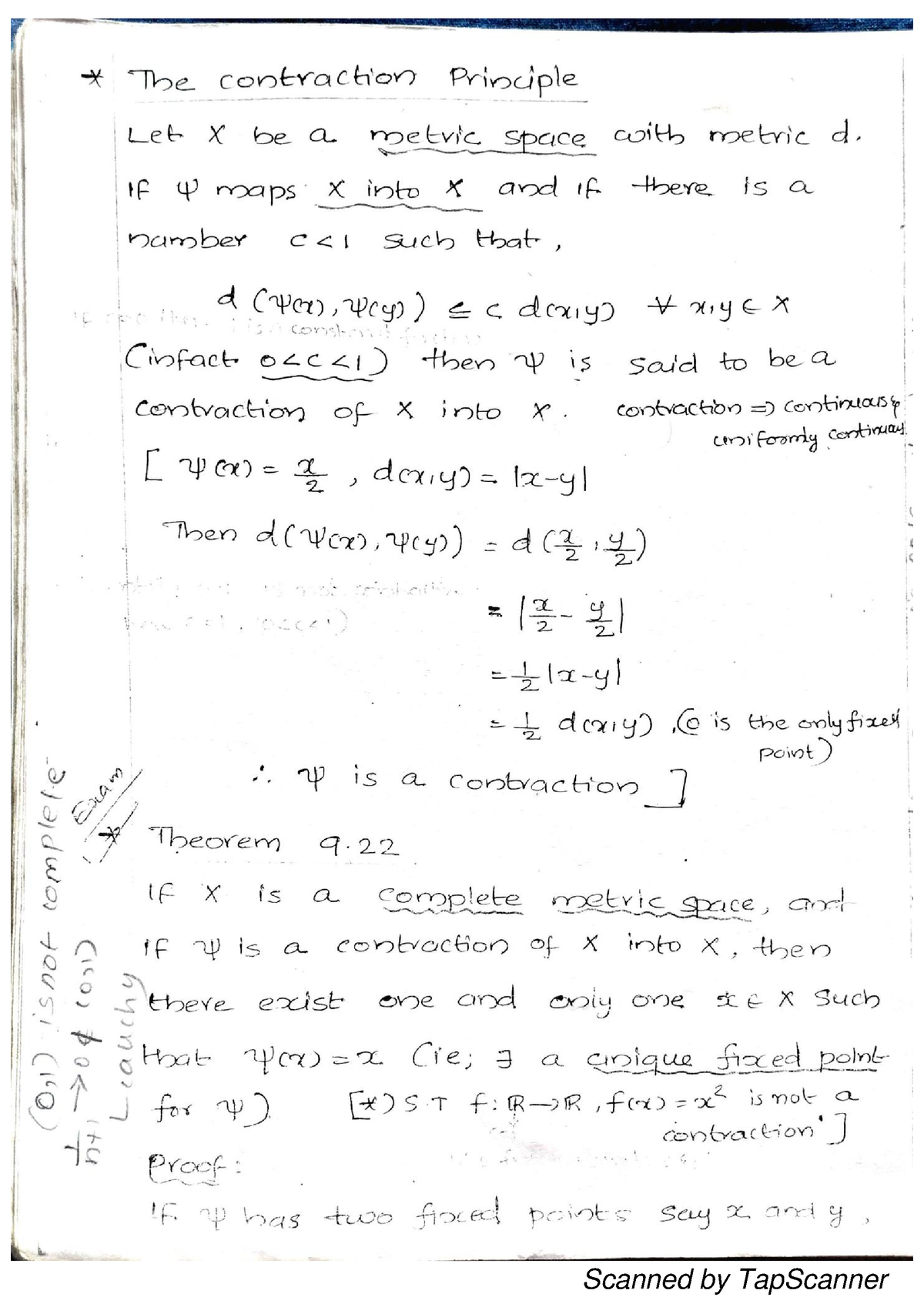 Contraction principle(Multivariate calculus and geometry ...