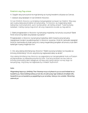 AP Module 4 - for teahing student - Araling Panlipunan Unang Markahan ...