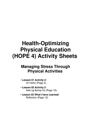 PE3 - Optimizing Energy System - Health -Optimizing Physical Education ...