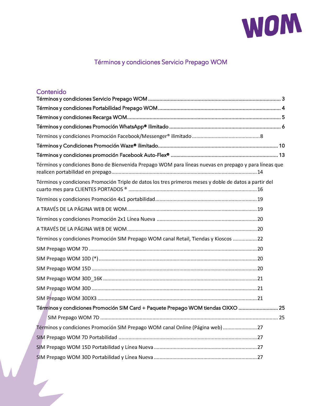 06-09 T Rminos Condiciones Prepago WOM Septiembre 2023 - TÈrminos Y ...