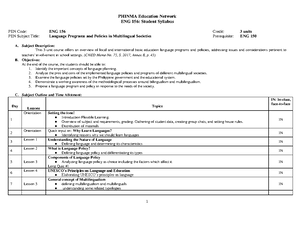 TOS Table - NAME: DATE: SECTION: SCORE: TABLE OF SPECIFICATIONS ...