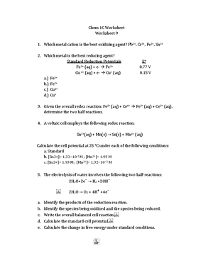 Student Solutions Manual Electrochemical Methods by Allen J. Bard and ...