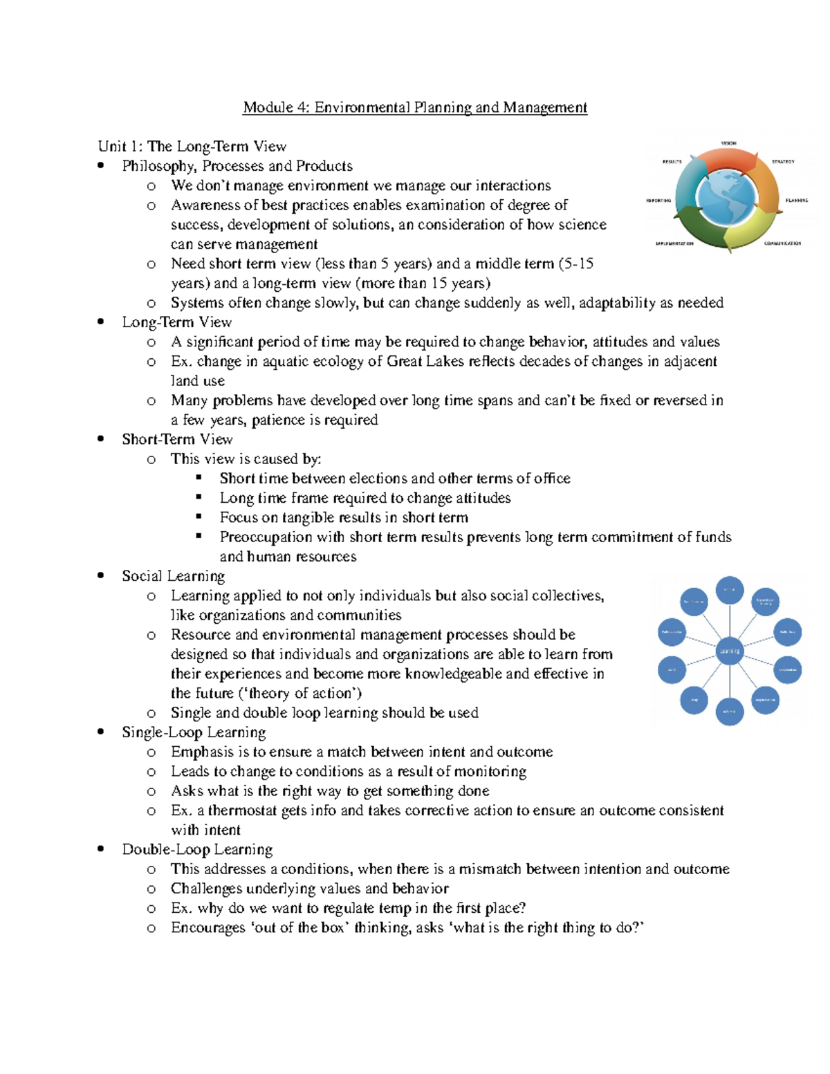 Module 4. Environmental Planning and Management Module 4