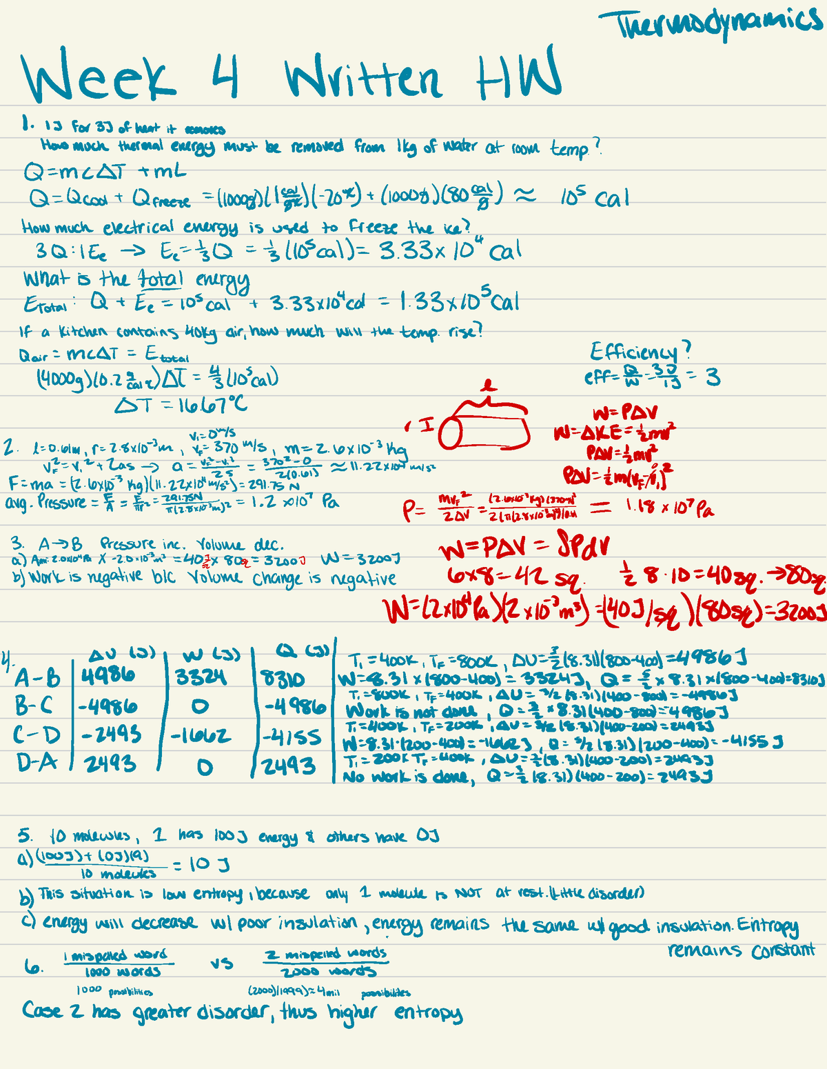 thermodynamics homework help