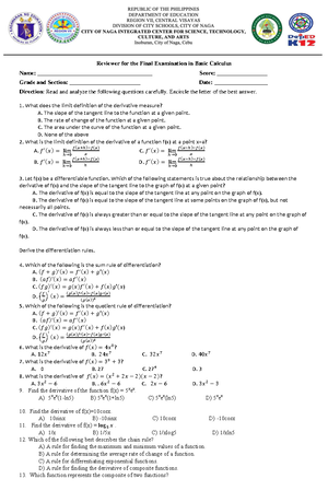 Pt math - BS Mathematics - Studocu