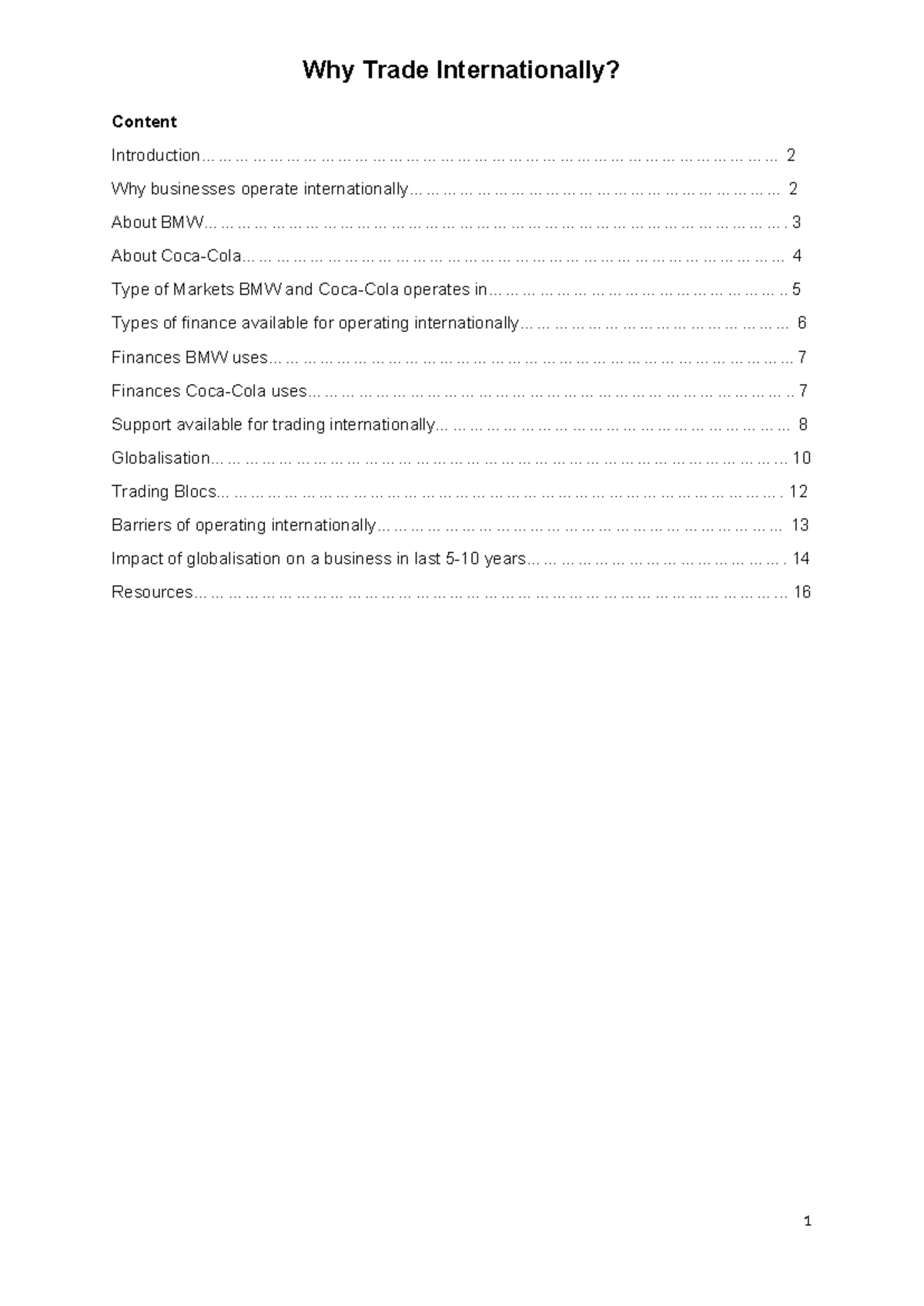 btec level 3 business unit 5 assignment 1