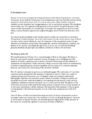 A Guide History - AN INTRODUCTION—TO YOURSELF What is history? No ...