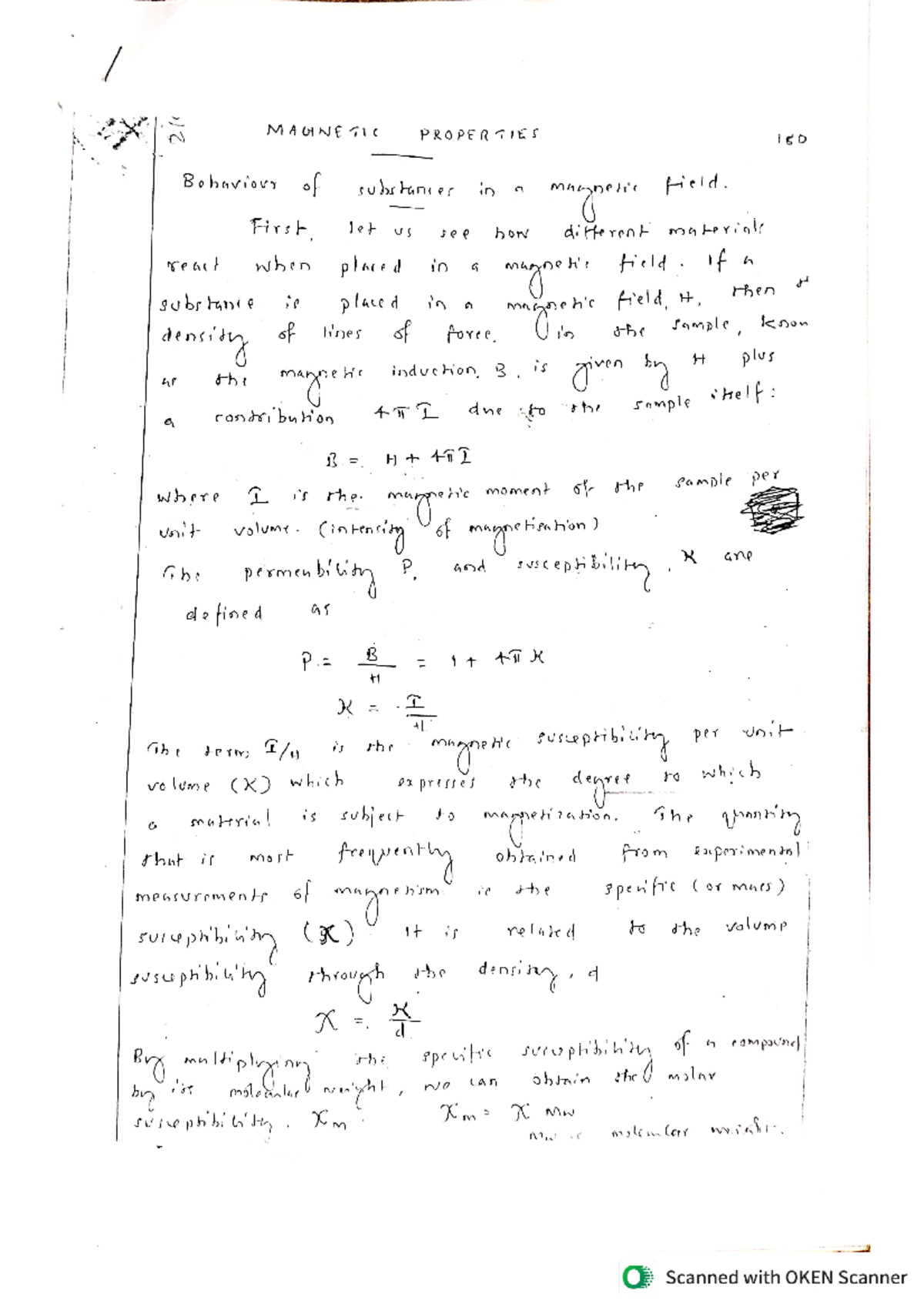 Magnetic properties - MSC Chemistry - Studocu