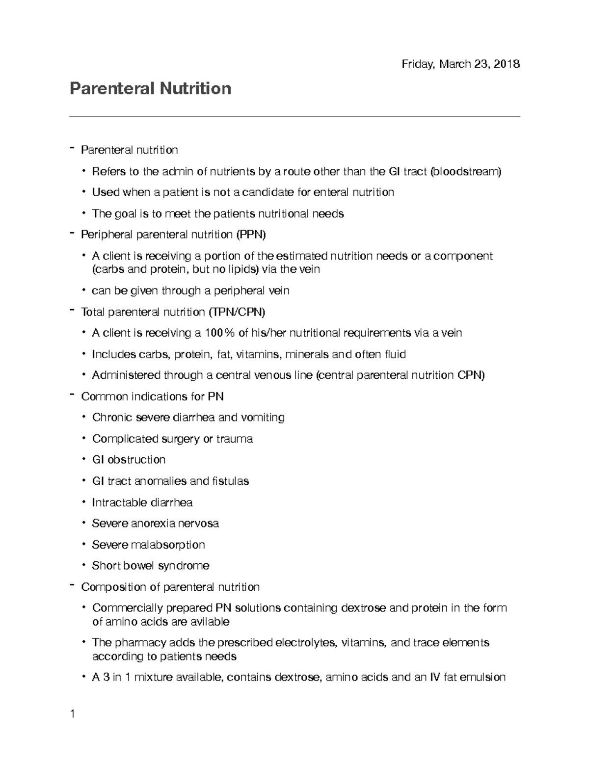 parenteral-nutrition-notes-friday-march-23-2018-parenteral